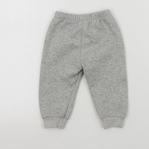 Preworn Boys Grey Colourblock  Cropped Trousers Size 12 Months