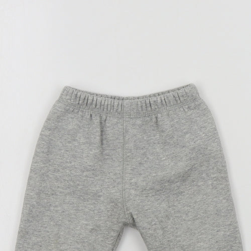 Preworn Boys Grey Colourblock  Cropped Trousers Size 12 Months