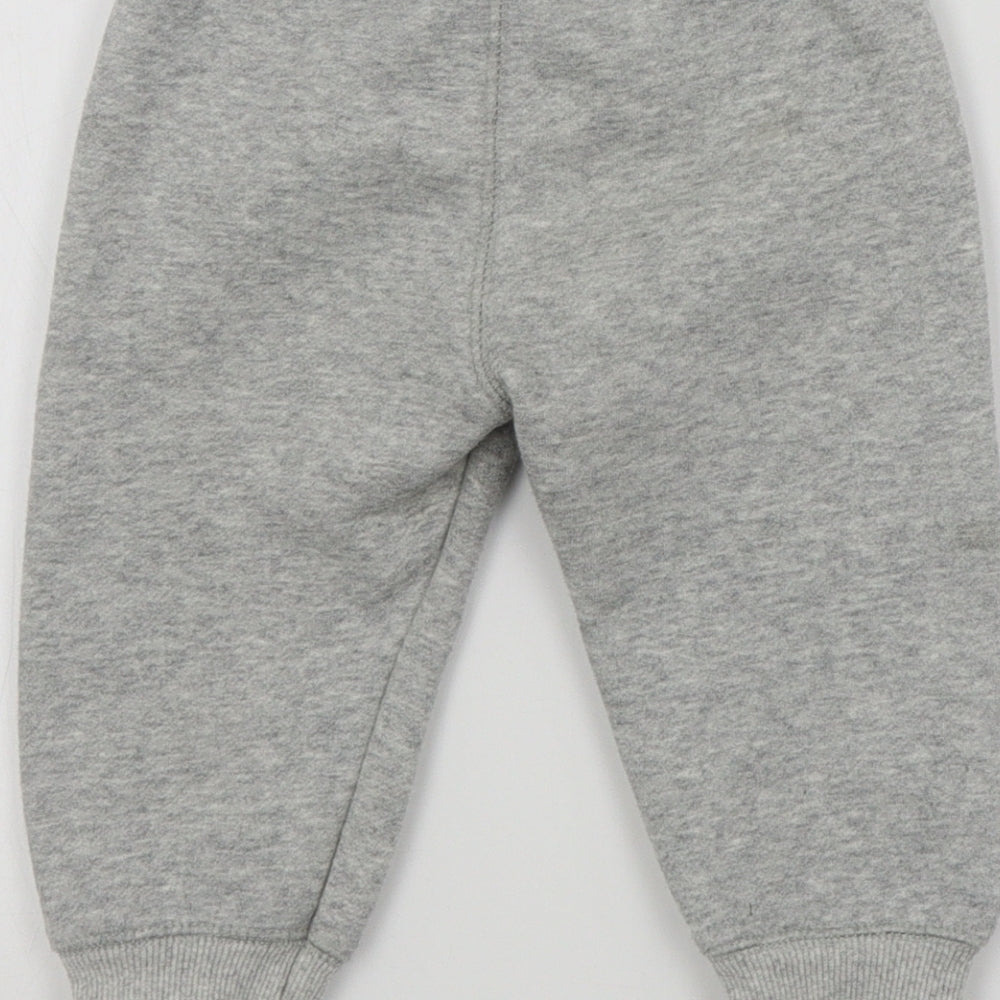 Preworn Boys Grey Colourblock  Cropped Trousers Size 12 Months