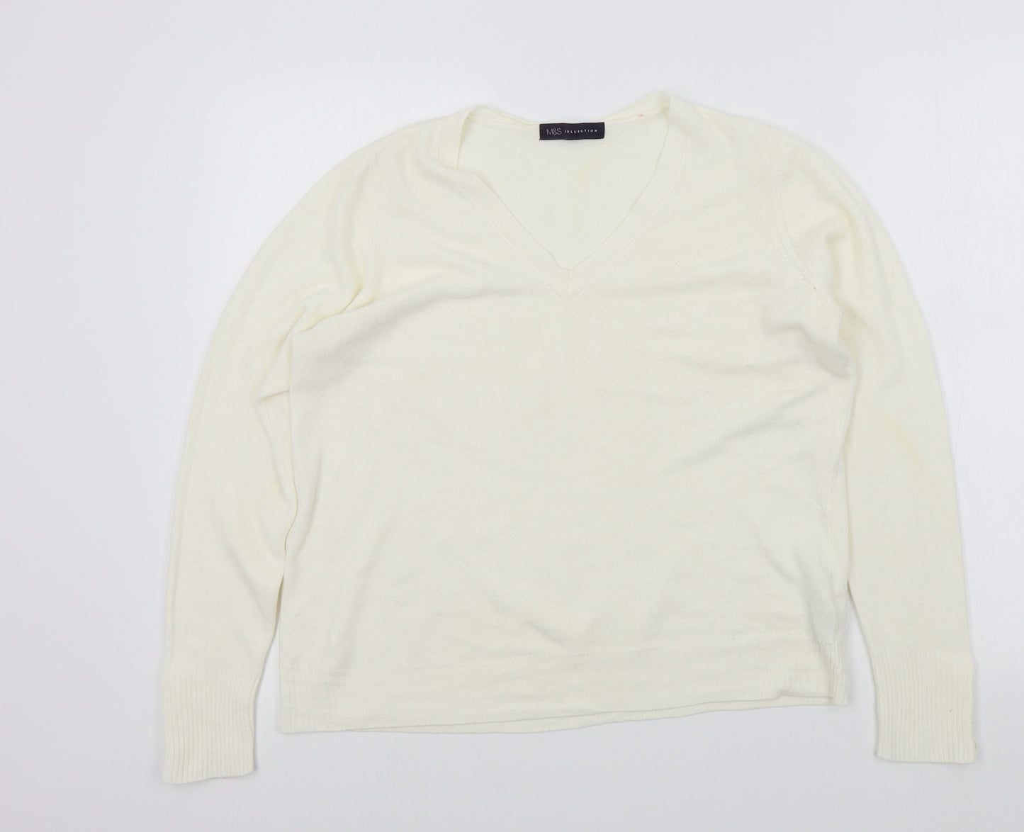 M&S Womens Beige   Pullover Jumper Size 14