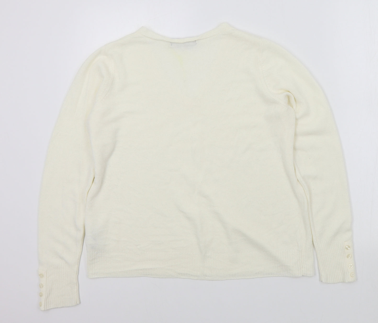 M&S Womens Beige   Pullover Jumper Size 14