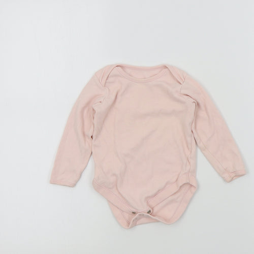 George Girls Pink Colourblock  Babygrow One-Piece Size 12-18 Months