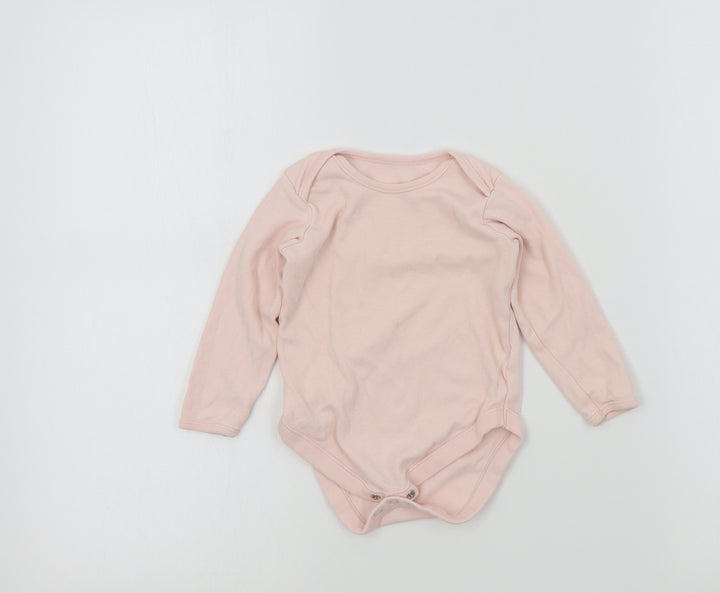 George Girls Pink Colourblock  Babygrow One-Piece Size 12-18 Months