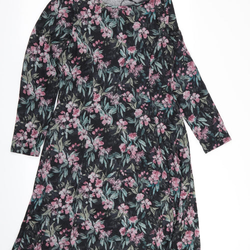 Cotton Traders Womens Multicoloured Floral  Fit & Flare  Size 12