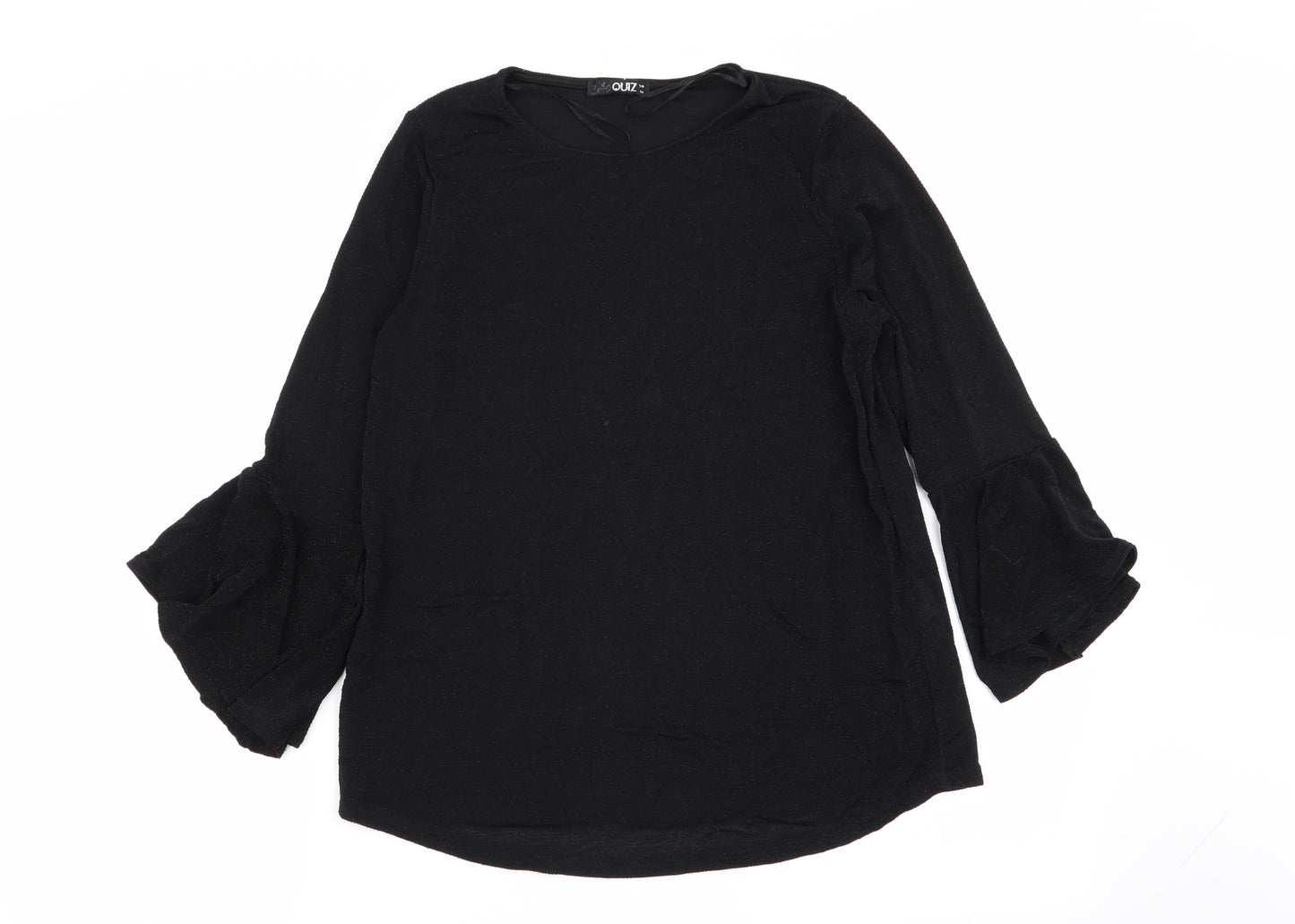 Quiz Womens Black   Basic T-Shirt Size 10