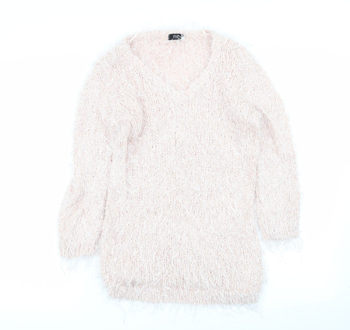 F&F Womens Pink Pullover Jumper Size 10