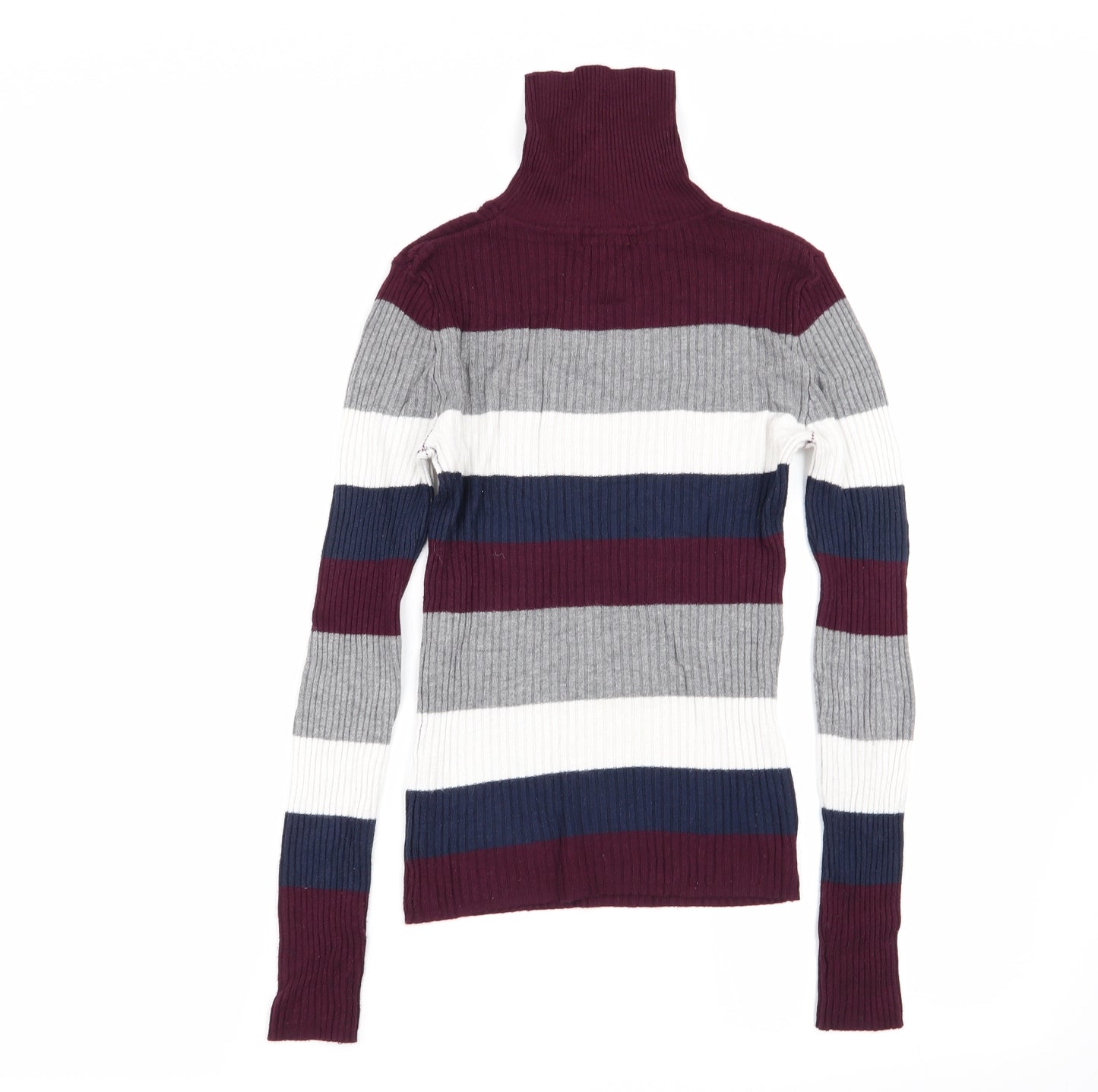 Primark Womens Multicoloured Striped  Basic T-Shirt Size 10