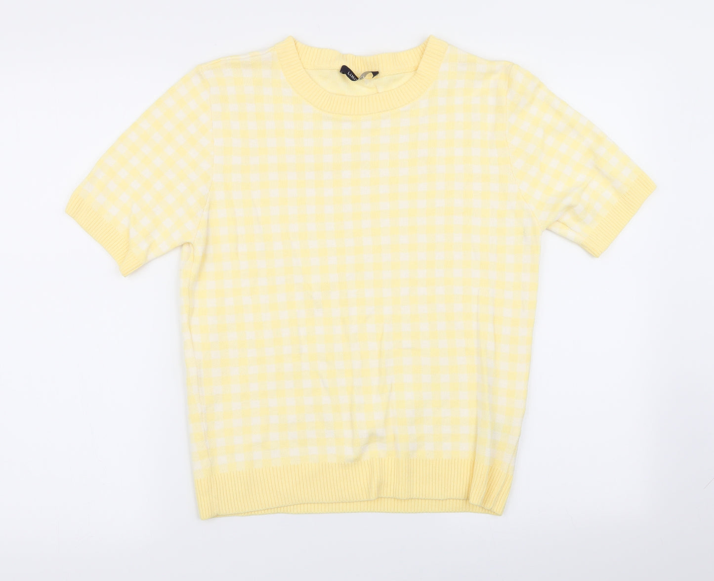 M&S Womens Multicoloured Check  Pullover Jumper Size 14