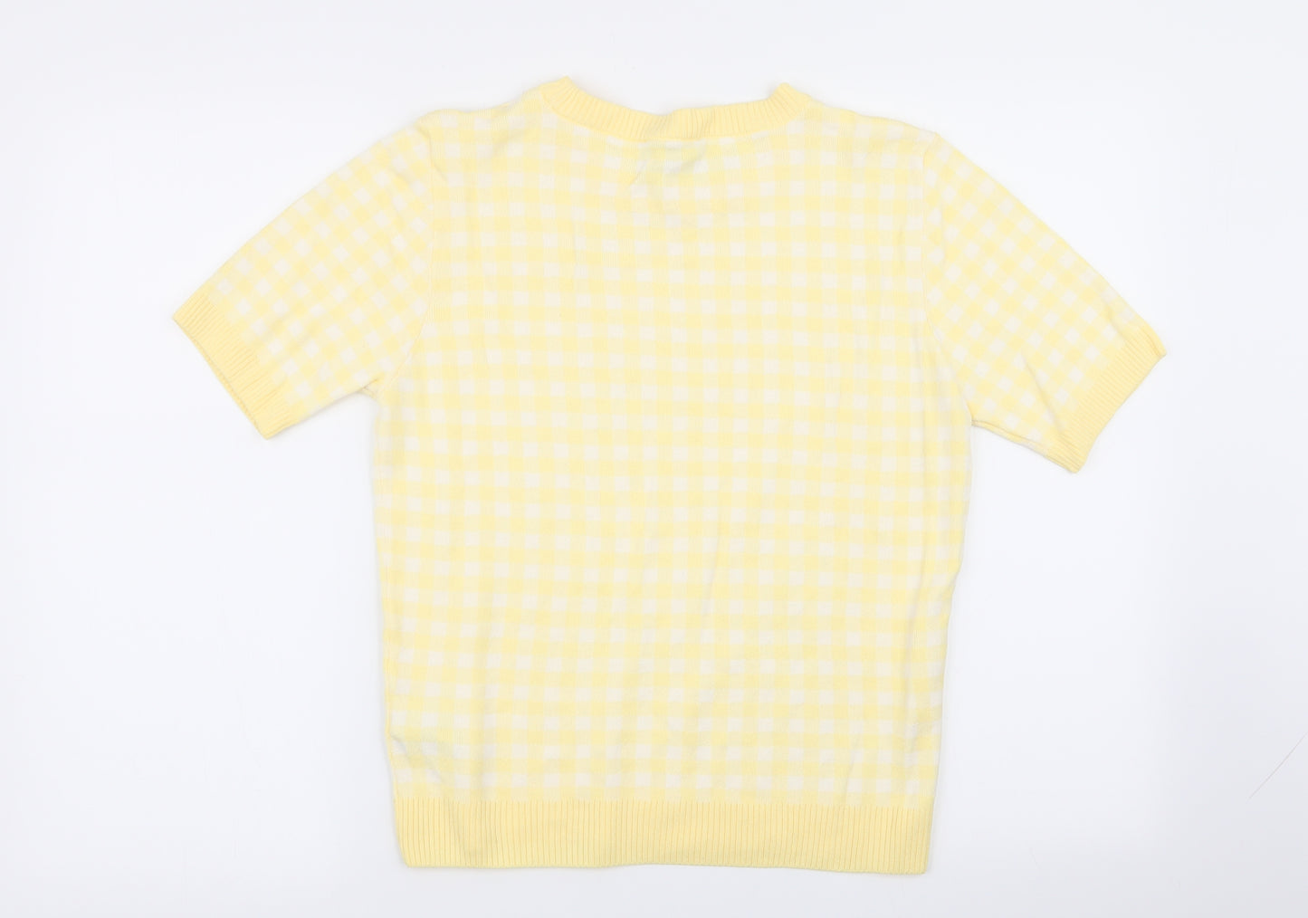 M&S Womens Multicoloured Check  Pullover Jumper Size 14