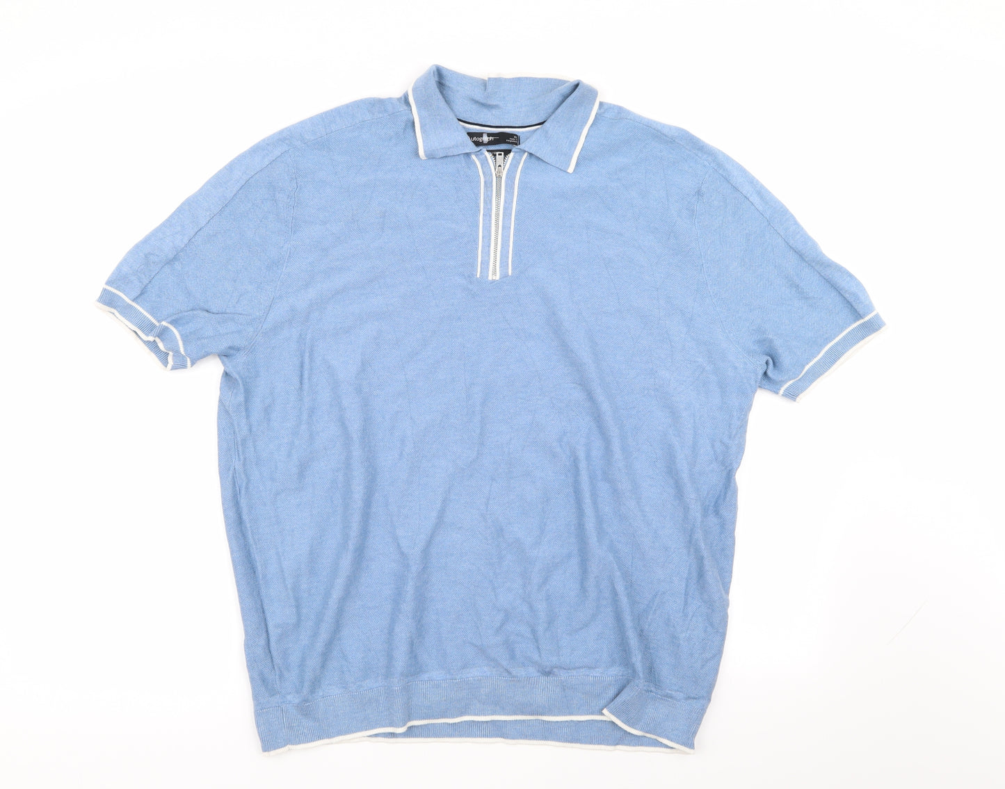 M&S Mens Blue    Polo Size XL