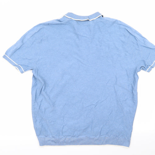 M&S Mens Blue    Polo Size XL