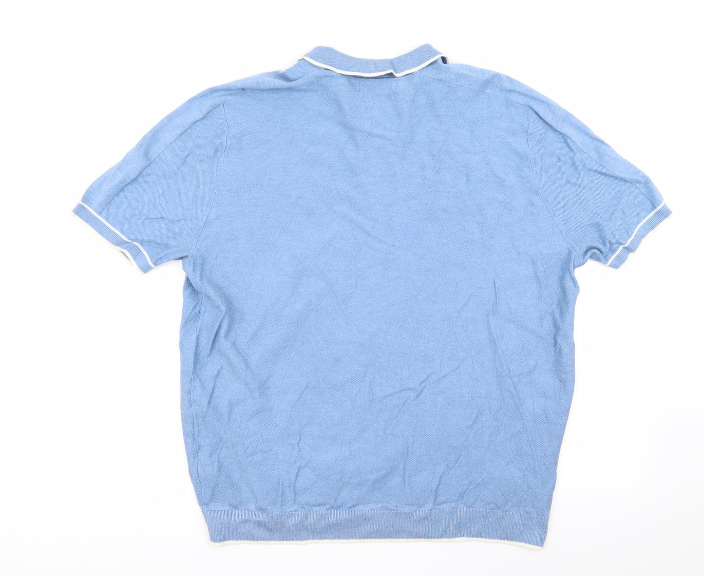 M&S Mens Blue    Polo Size XL