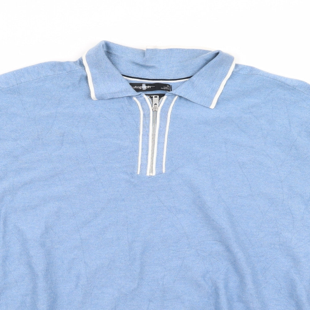 M&S Mens Blue    Polo Size XL