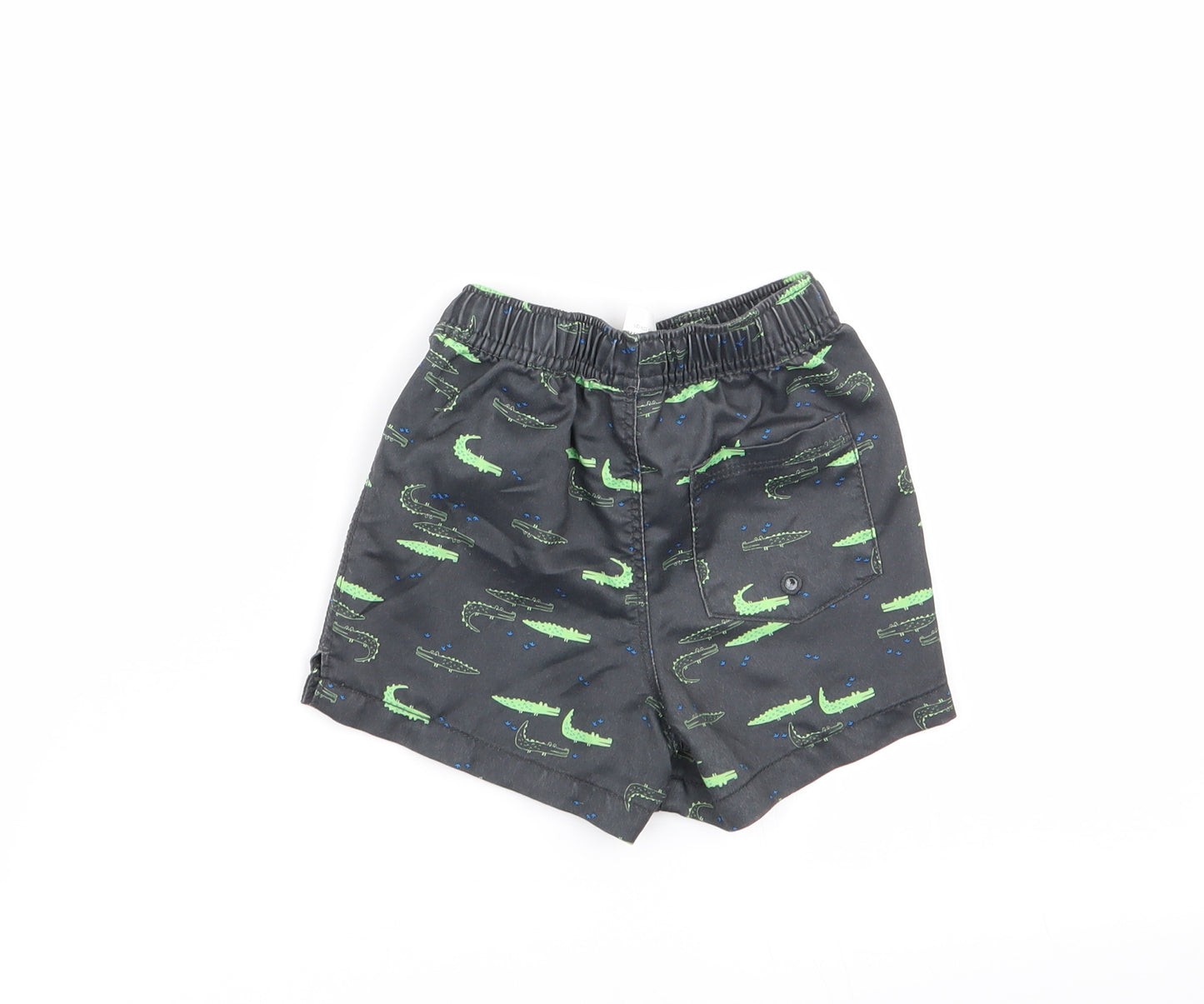 Preworn Boys Grey Animal Print  Capri Trousers Size 12-18 Months  - shorts