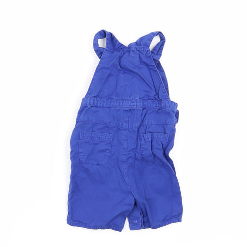 John Lewis Boys Blue   Dungaree One-Piece Size 12-18 Months