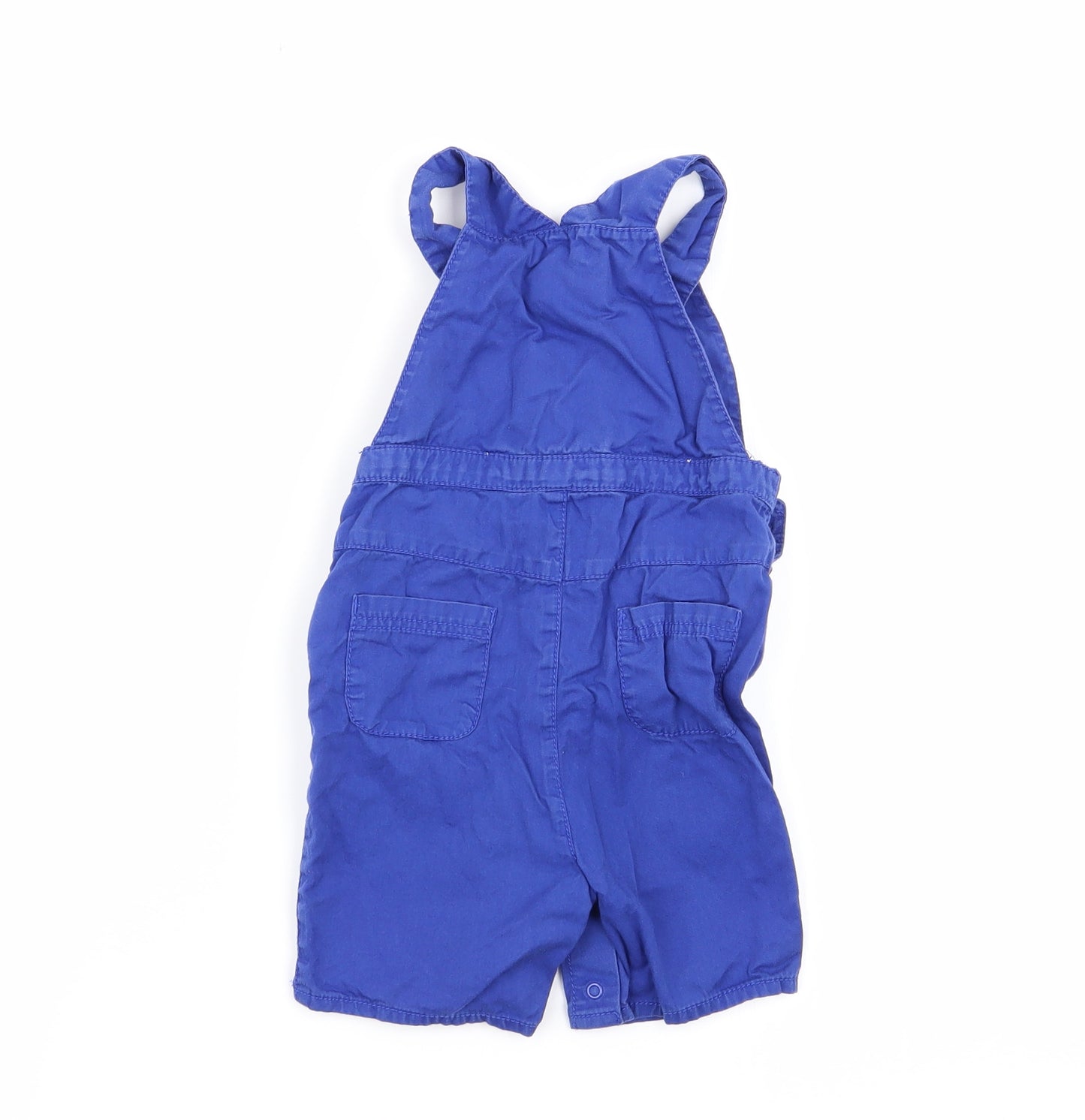 John Lewis Boys Blue   Dungaree One-Piece Size 12-18 Months