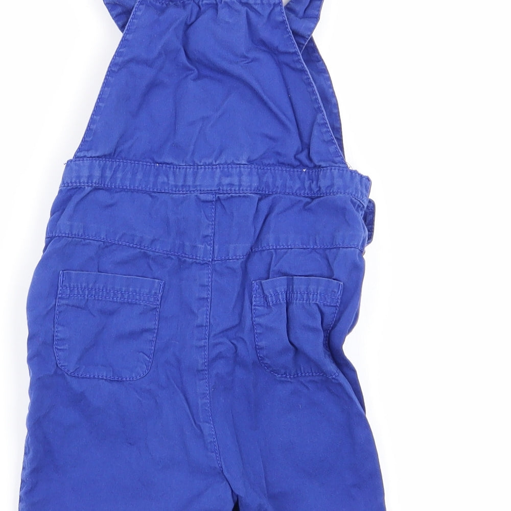 John Lewis Boys Blue   Dungaree One-Piece Size 12-18 Months