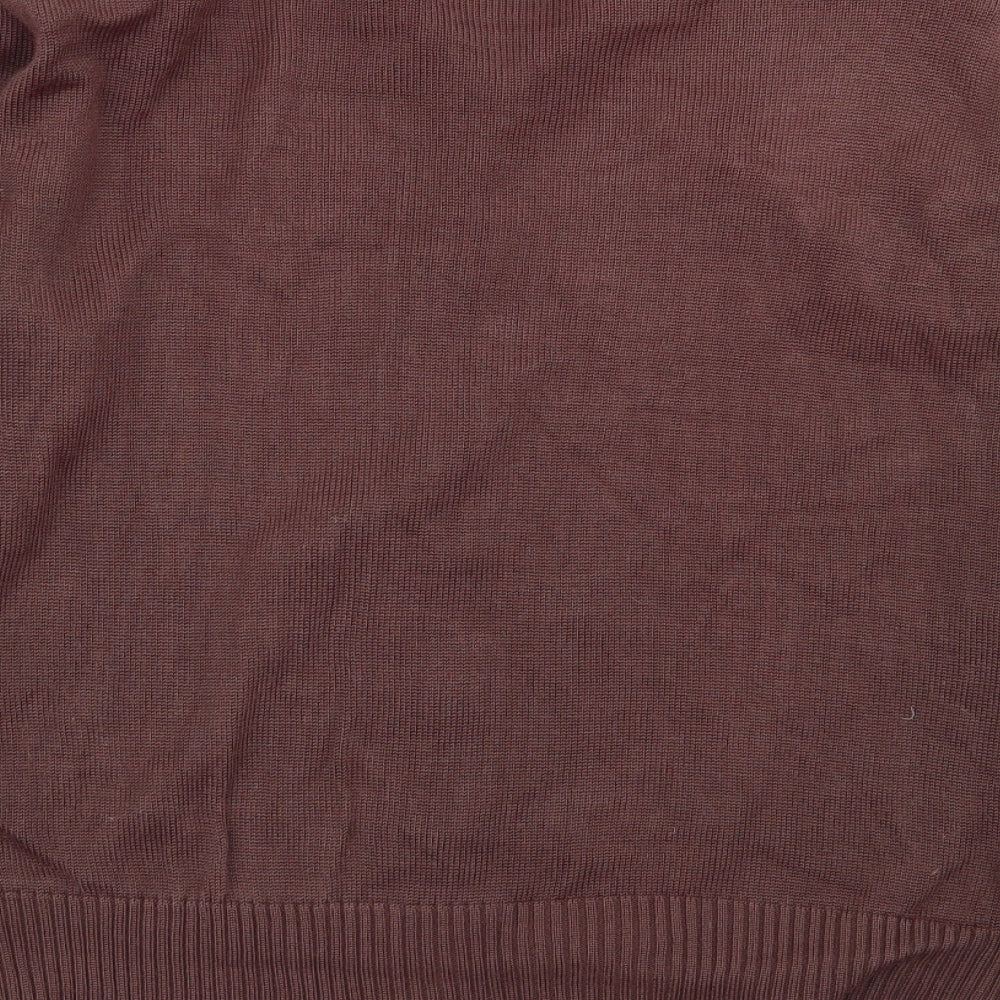 grazia Womens Brown Geometric  Cardigan Jumper Size 14