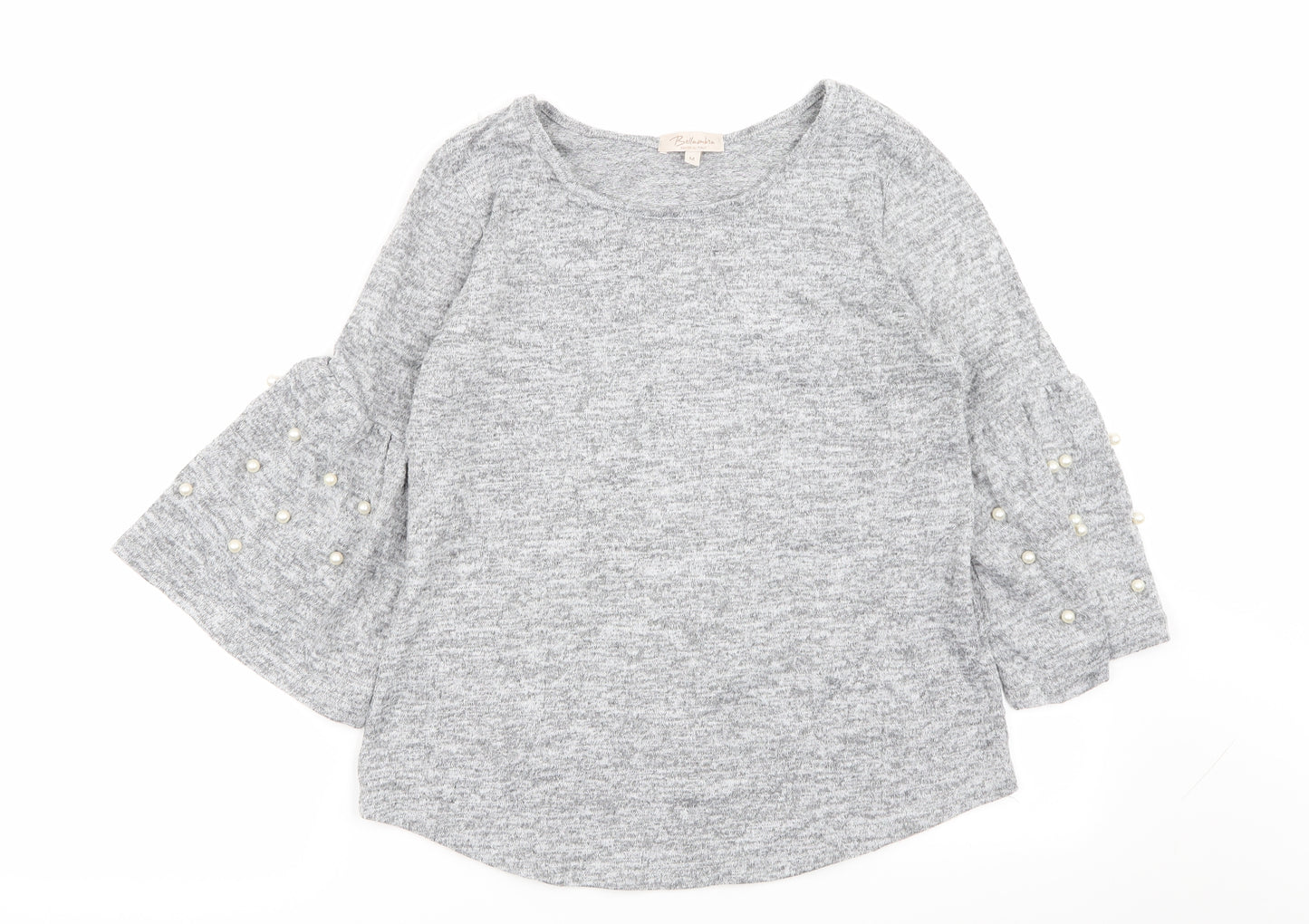 Bella Womens Grey   Basic T-Shirt Size M