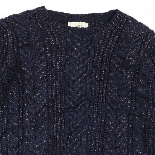 Papaya Womens Blue   Pullover Jumper Size L