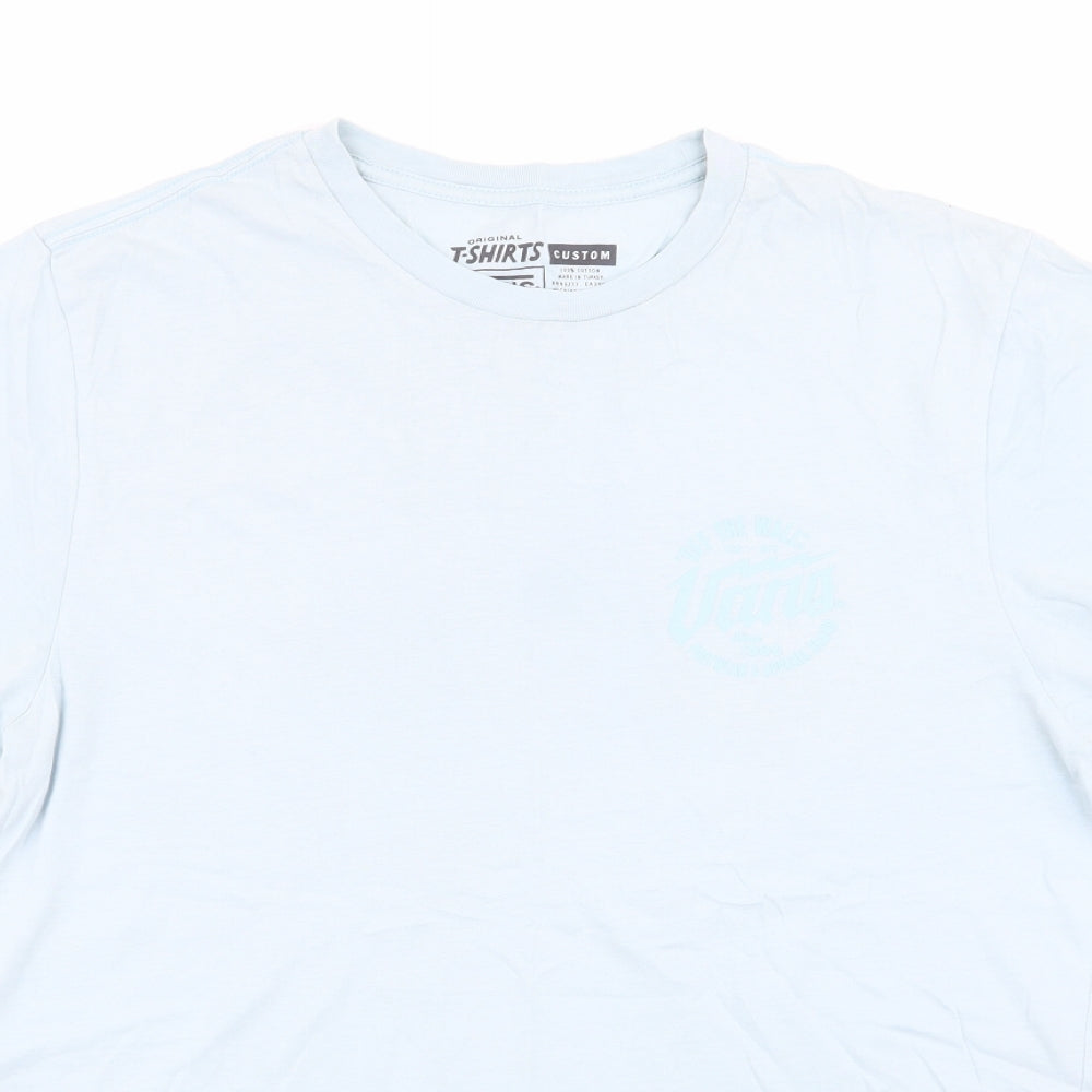 VANS Mens Blue    T-Shirt Size M