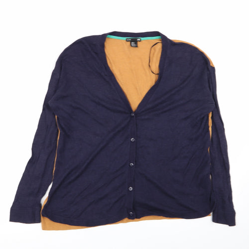 H&M Womens Multicoloured   Cardigan Jumper Size M