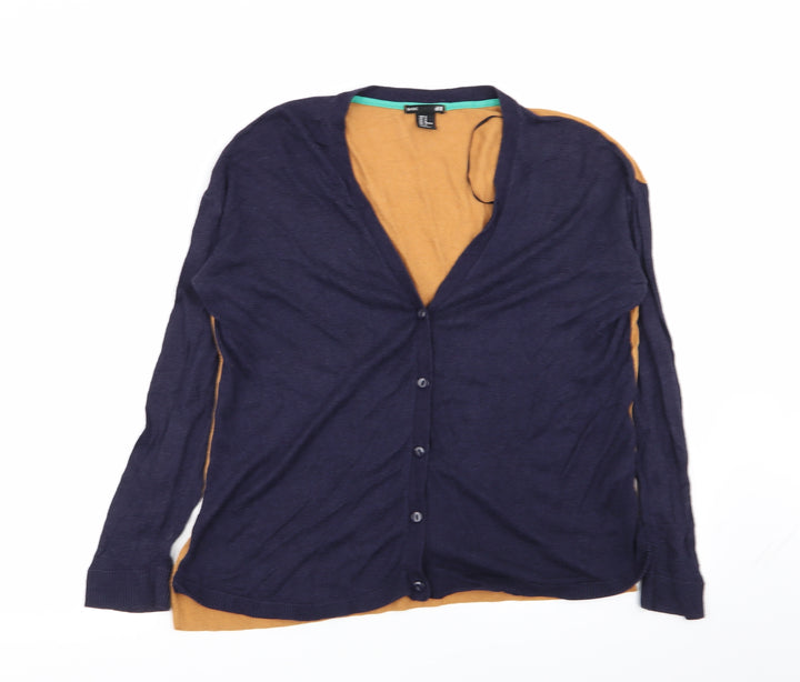 H&M Womens Multicoloured   Cardigan Jumper Size M
