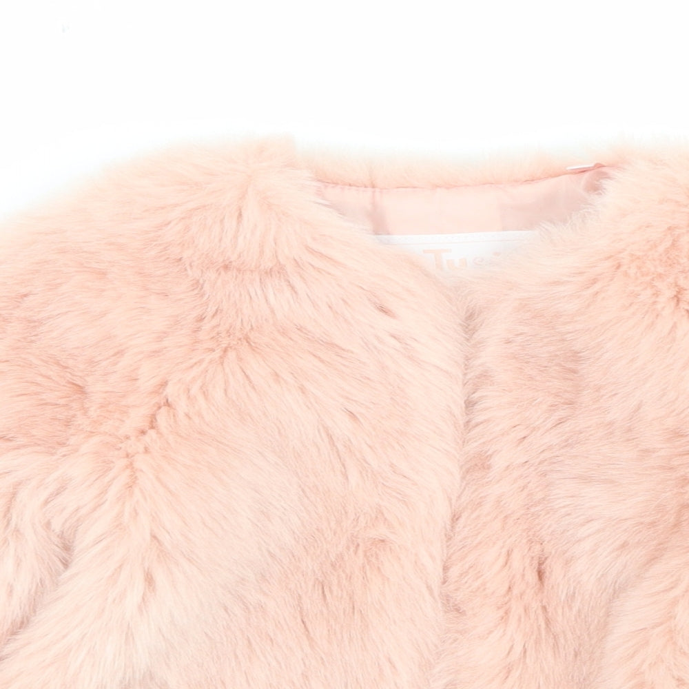 TU Girls Pink   Basic Coat Coat Size 3-4 Years