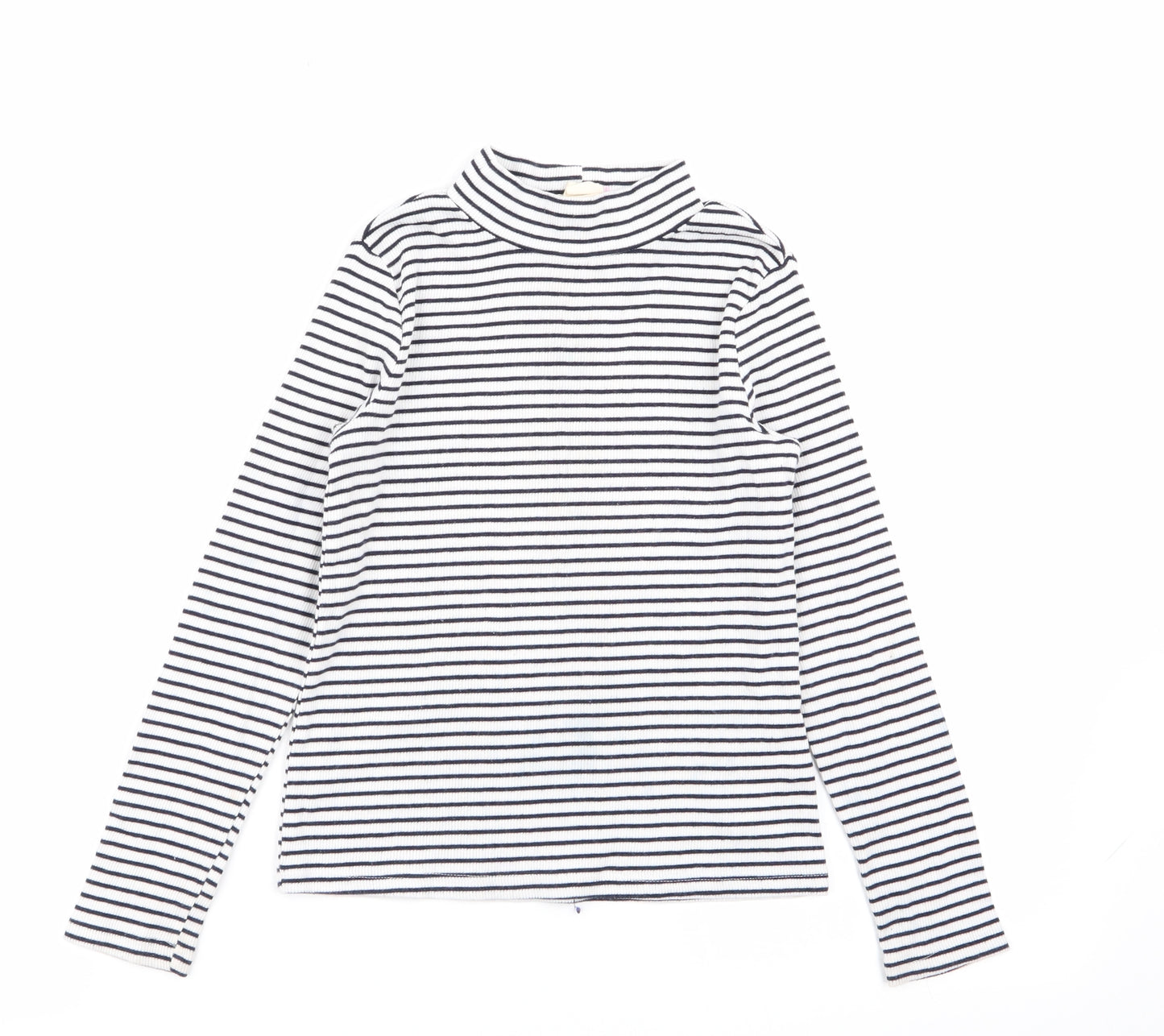 H&M Girls Multicoloured Striped  Basic T-Shirt Size 7-8 Years