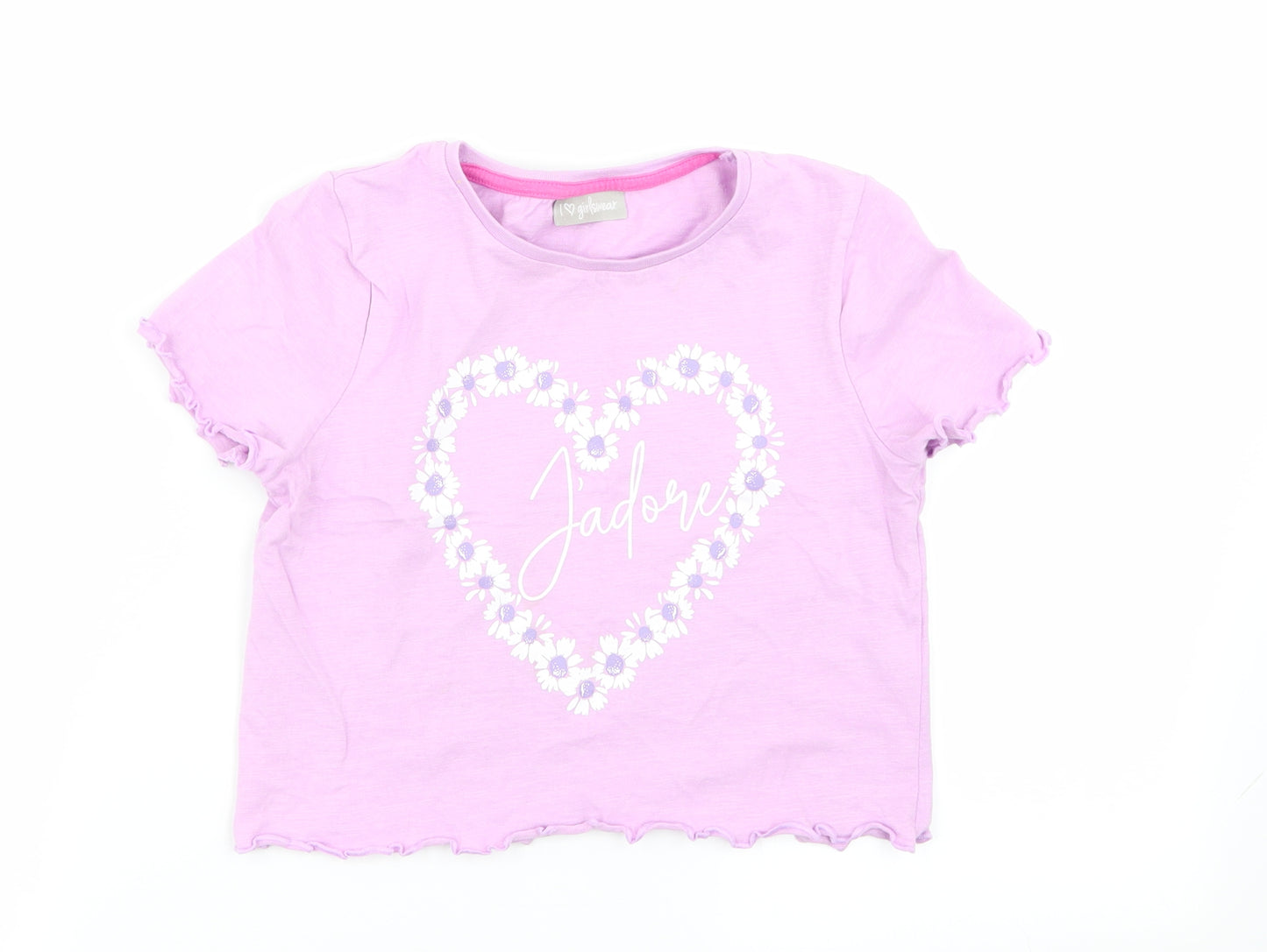 Matalan Girls Purple   Basic T-Shirt Size 8 Years