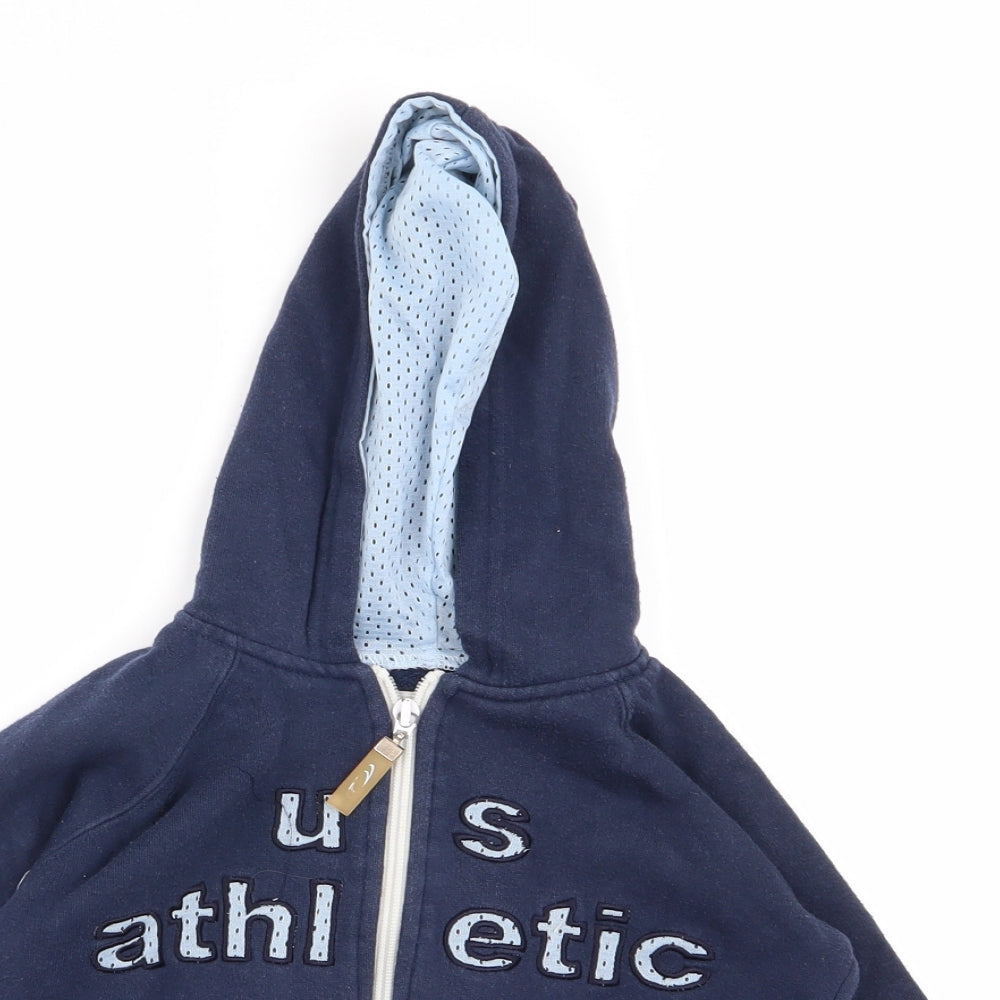 us athlete Girls Blue   Full Zip Jumper Size 4-5 Years
