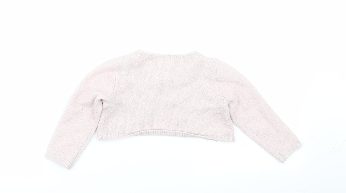 NEXT Girls Pink   Cardigan Jumper Size 18-24 Months