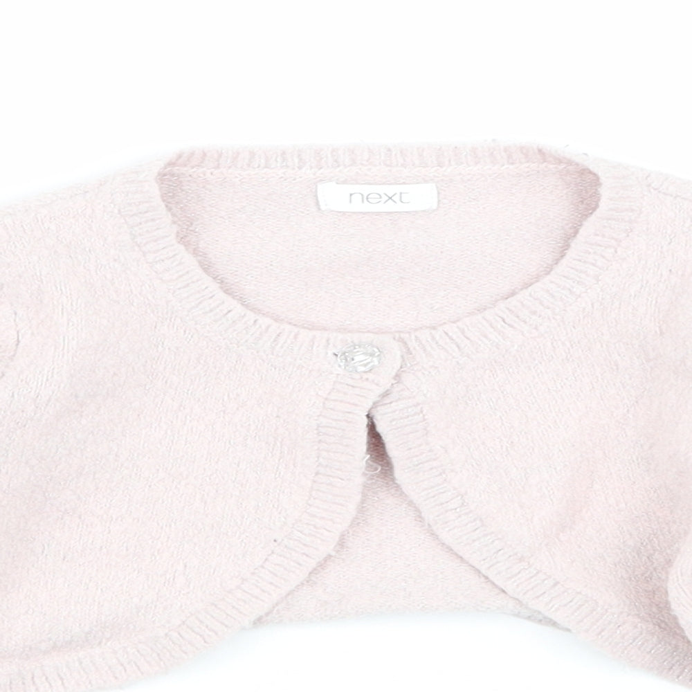 NEXT Girls Pink   Cardigan Jumper Size 18-24 Months