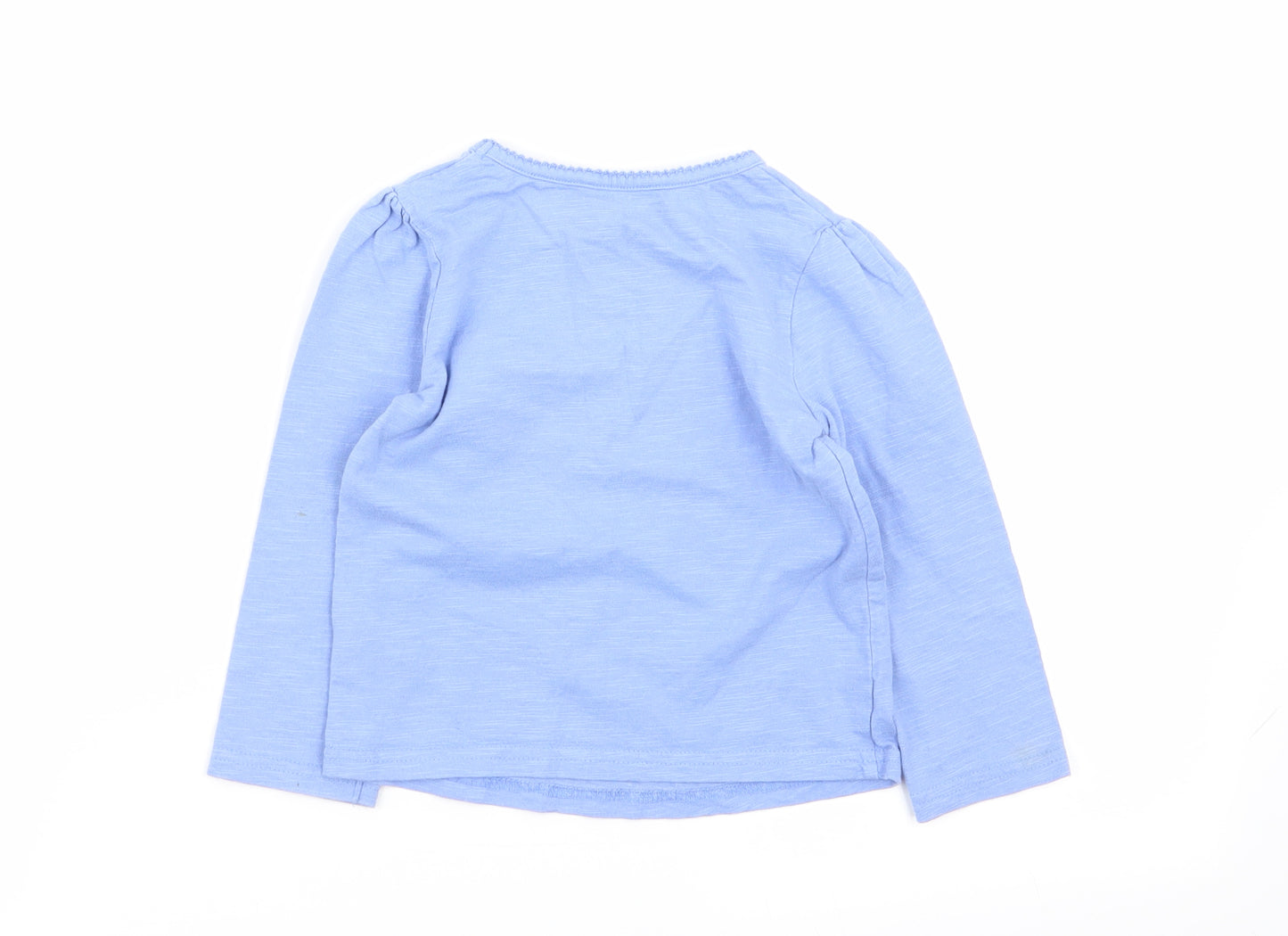 Asda George Girls Blue   Basic T-Shirt Size 18-24 Months