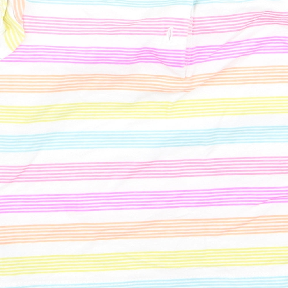m Girls Multicoloured Striped  Basic Tank Size 18-24 Months