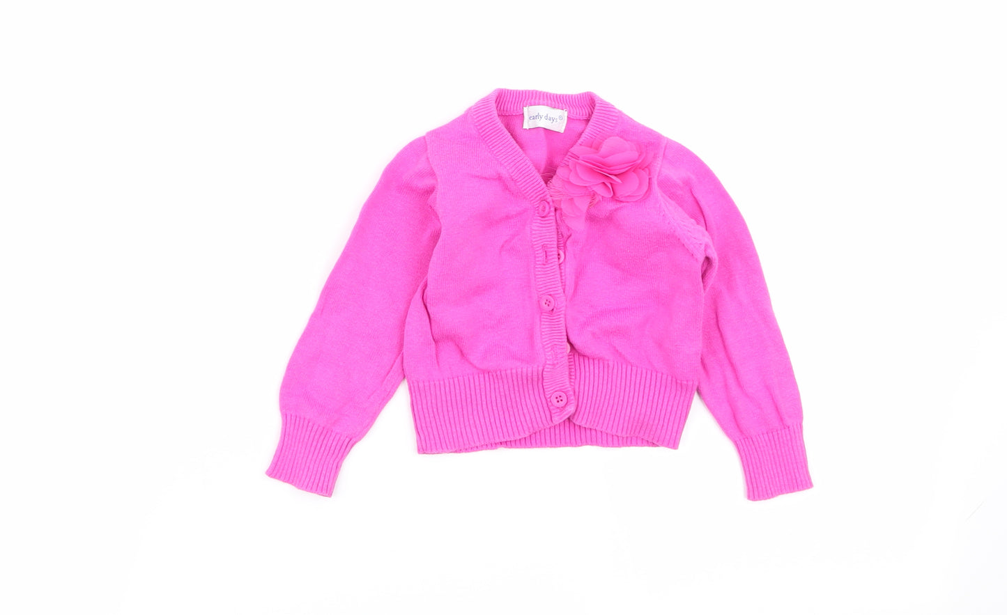 Earlydays Girls Pink   Cardigan Jumper Size 12-18 Months