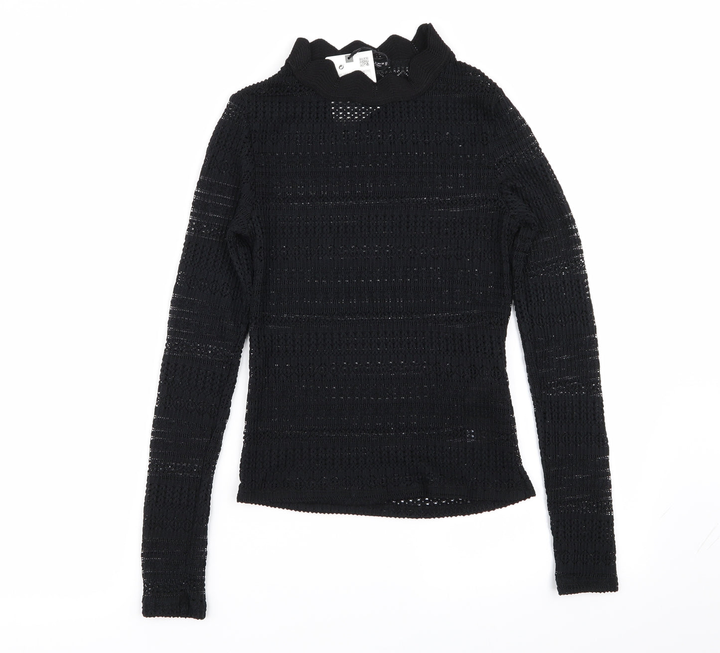 Zara Womens Black Geometric  Pullover Jumper Size S