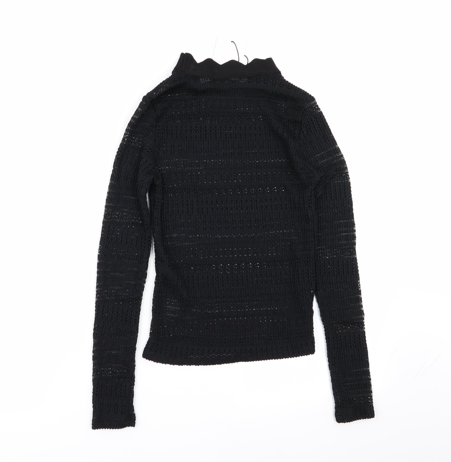 Zara Womens Black Geometric  Pullover Jumper Size S