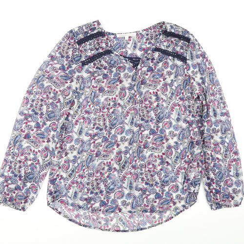 danielrainn Womens Multicoloured Floral  Basic Blouse Size M