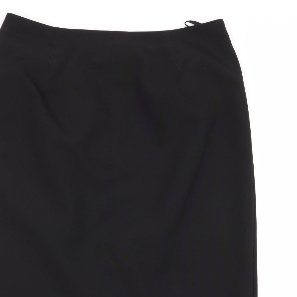 M&S Womens Black   Flare Skirt Size 12