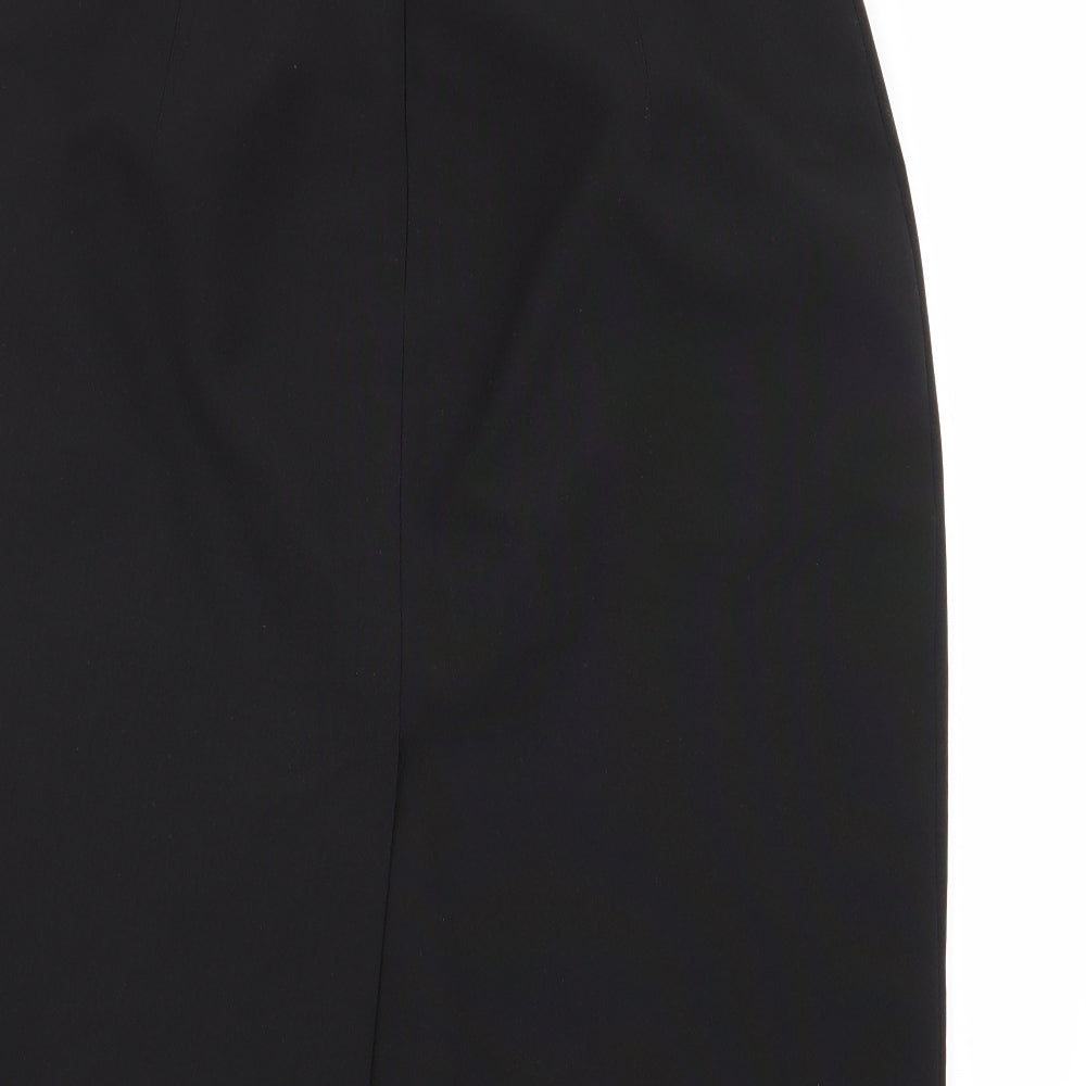 M&S Womens Black   Flare Skirt Size 12