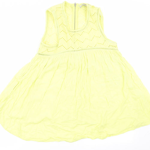 Asda George Womens Yellow   Basic Tank Size 12