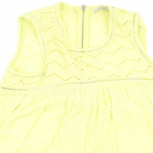 Asda George Womens Yellow   Basic Tank Size 12