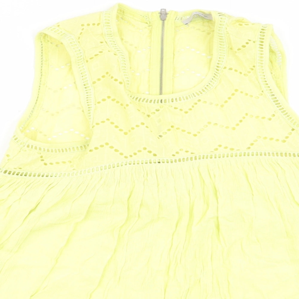 Asda George Womens Yellow   Basic Tank Size 12