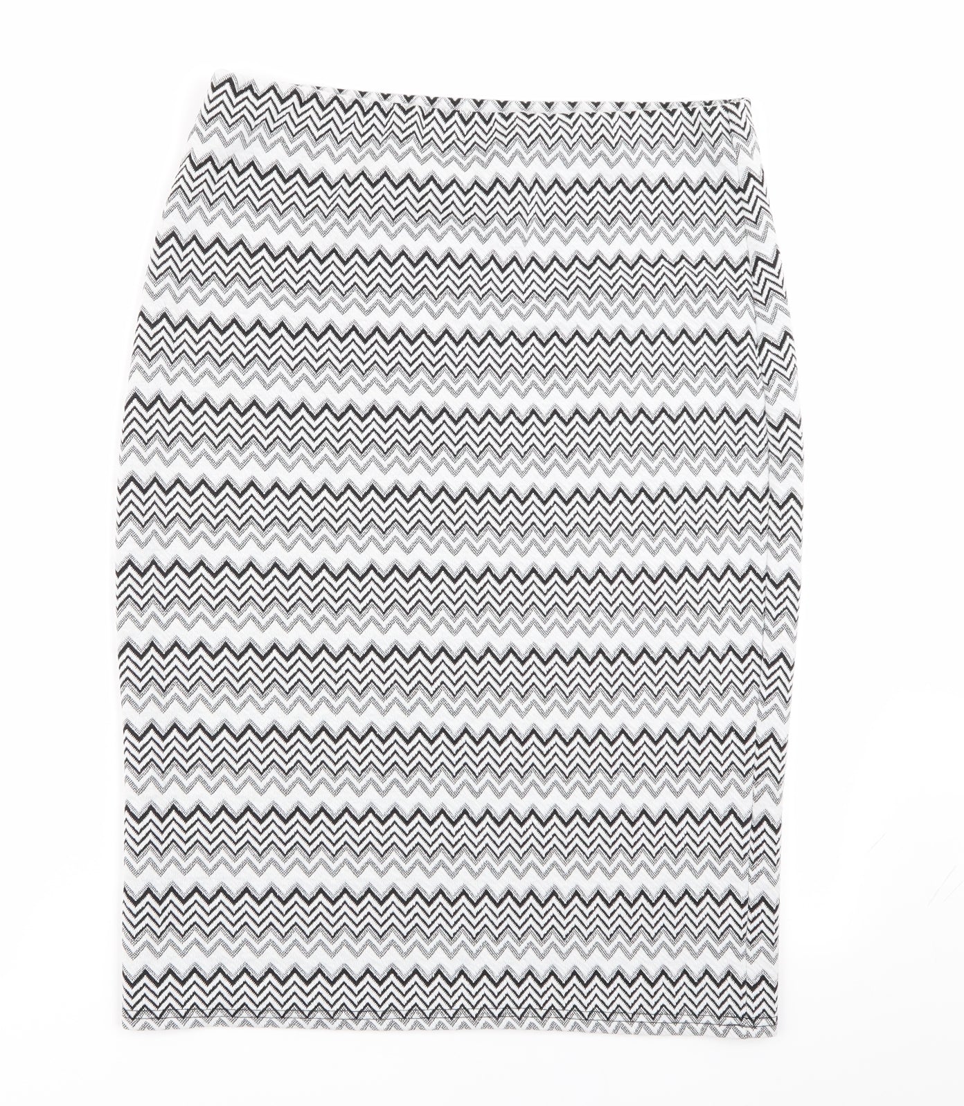simon jeffrey Womens Multicoloured Geometric  Straight & Pencil Skirt Size 14  - Stretch waistband