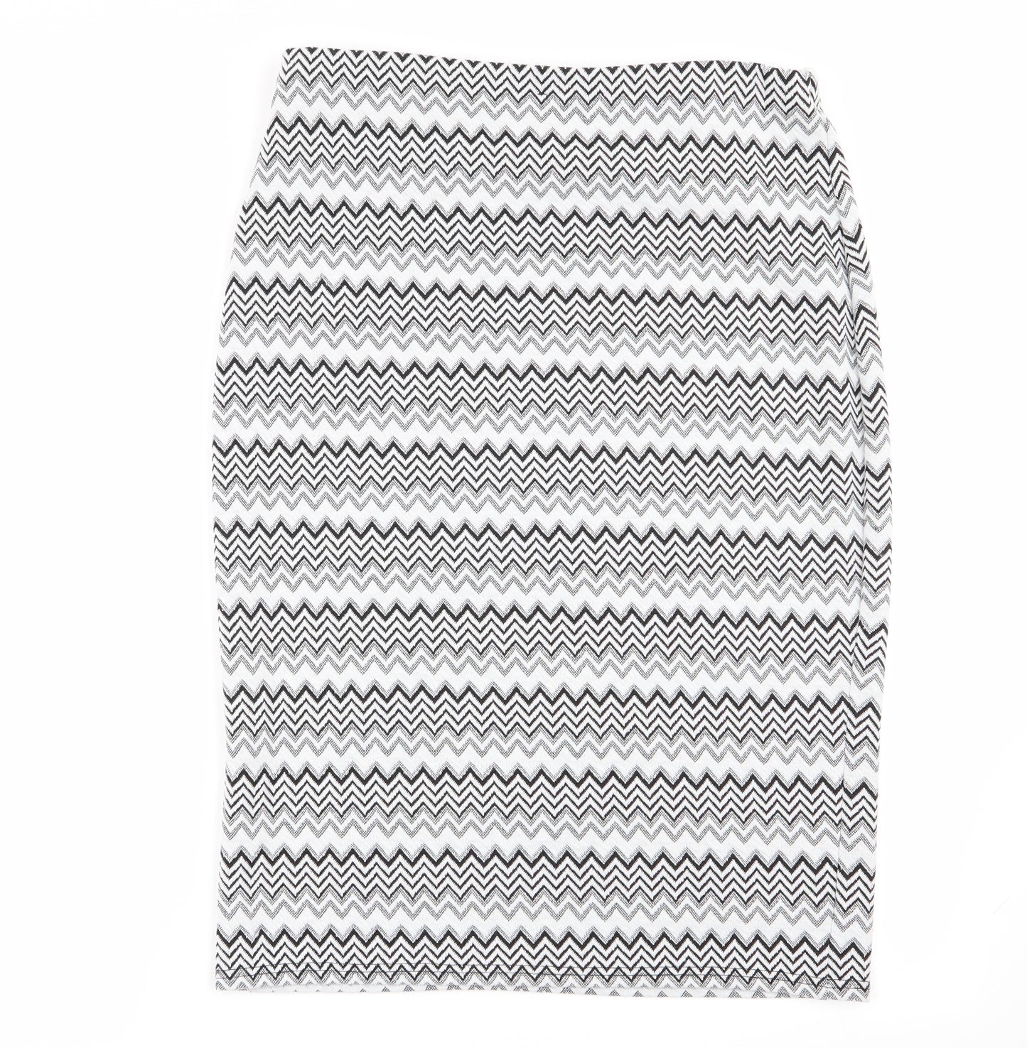 simon jeffrey Womens Multicoloured Geometric  Straight & Pencil Skirt Size 14  - Stretch waistband