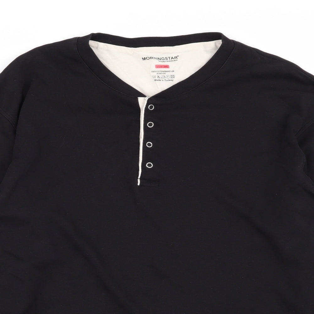 Morningstar Mens Black    T-Shirt Size 2XL