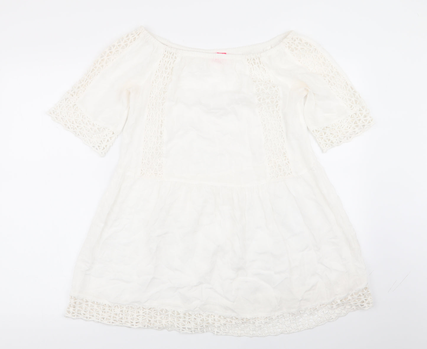 River Island Womens White   Basic T-Shirt Size XS