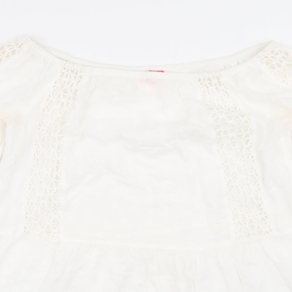 River Island Womens White   Basic T-Shirt Size XS