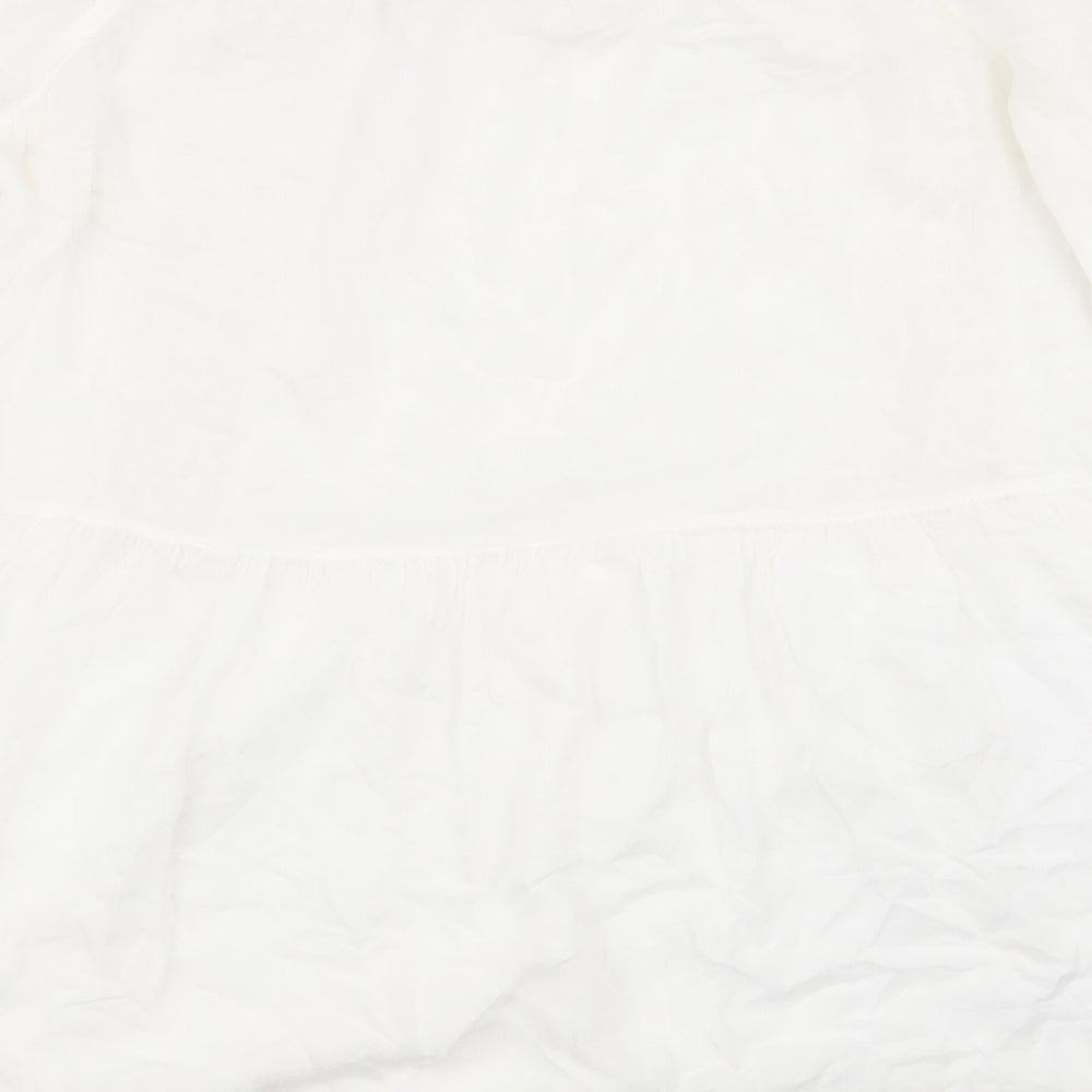 River Island Womens White   Basic T-Shirt Size XS